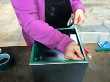 Gehängebau und Maskierung zur Vorbereitung